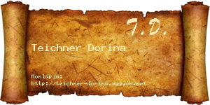Teichner Dorina névjegykártya
